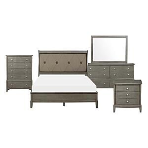 Cotterill 5pc Queen Bedroom Set  - Gray by Homelegance