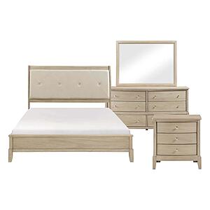 Cotterill 4pc Queen Bedroom Set  - Beige by Homelegance