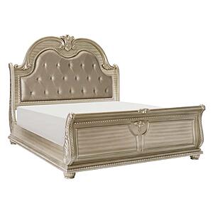 Cavalier 5pc Queen Bedroom Set  - Silver by Homelegance