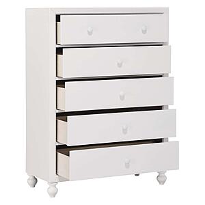 Wellsummer 5pc Queen Bedroom Set  - White  by Homelegance