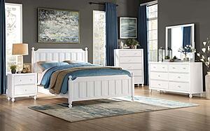 Wellsummer Mirror - White  by Homelegance