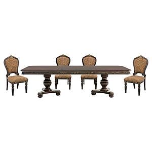 Russian Hill 5pc Dining Table and 4 Side Chair - Cherry by Homelegance