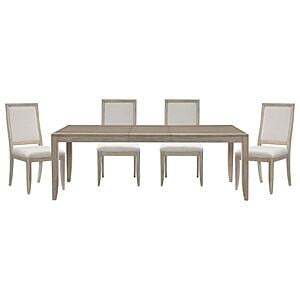 Mckewen 5pc Dining Table and 4 Side Chair - Gray  by Homelegance