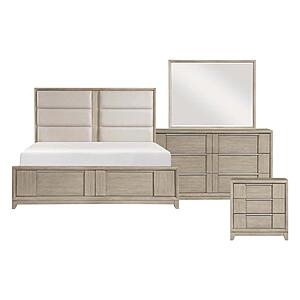 McKewen 4pc Queen Bedroom Set  - Light Gray by Homelegance