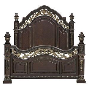 Catalonia Queen Bed - Dark Cherry by Homelegance