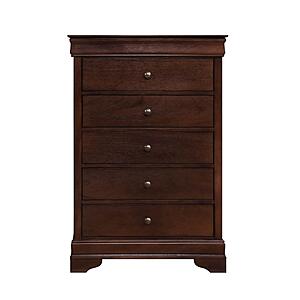 Abbeville Chest, Hidden Drawer - Dark Cherry by Homelegance