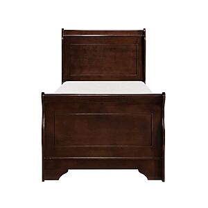 Abbeville Twin Bed - Dark Cherry by Homelegance