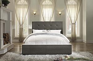 Cadmus California King Bed - Dark Gray by Homelegance