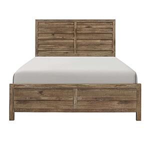 Mandan Queen Bed - Weathered Pine by Homelegance