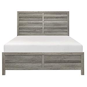 Mandan Queen Bed - Weathered Gray by Homelegance
