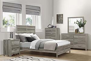 Mandan California King Bed - Weathered Gray by Homelegance