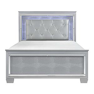 Allura 5pc Queen Bedroom Set  - Silver by Homelegance