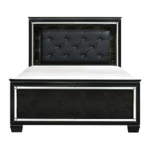 Allura 5pc Queen Bedroom Set - Black by Homelegance