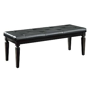 Allura Bed Bench - Black by Homelegance