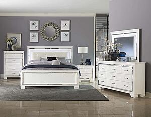 Allura Mirror, LED Lighting - White by Homelegance