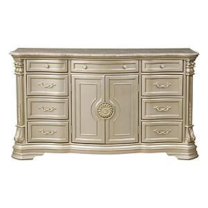 Antoinetta 5pc Queen Bedroom Set  - Bronze by Homelegance