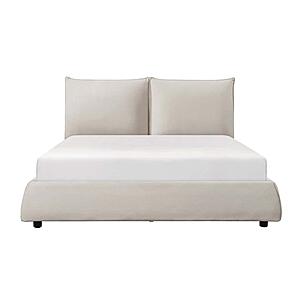 Linna Full Platform Bed - Beige by Homelegance
