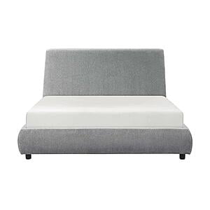 Alford Eastern King Platform Bed - Gray by Homelegance