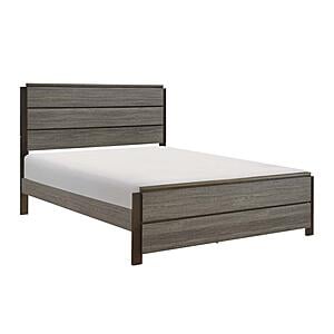 Vestavia Full Bed - Antique Gray & Dark Brown by Homelegance