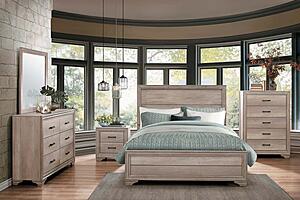 Lonan Queen Bed - Natural  by Homelegance