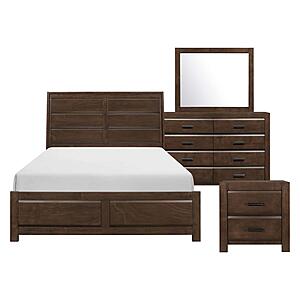Erwan 4pc Queen Bedroom Set  - Espresso  by Homelegance