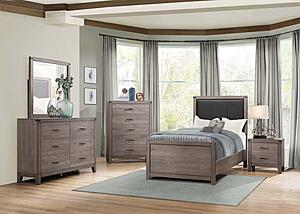 Woodrow Nightstand - Brownish Gray by Homelegance