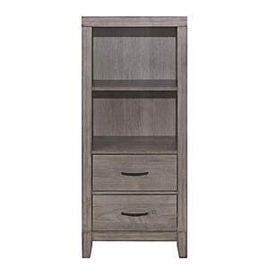 Woodrow Pier/Tower Nightstand - Brownish Gray by Homelegance