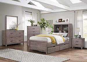Woodrow Twin/Full Toy Boxes (One Set) - Brownish Gray by Homelegance