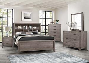 Woodrow Full Platform Bed - Brownish Gray by Homelegance