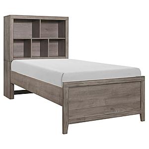 Woodrow Twin Platform Bed - Brownish Gray by Homelegance