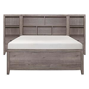 Woodrow 3pc Set Queen Wall Bed  - Brownish Gray by Homelegance