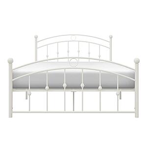Tiana Full Platform Bed - White  by Homelegance