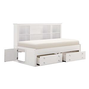 Meghan Full Lounge Storage Bed - White by Homelegance