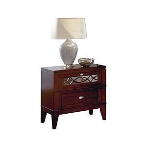 2134-4 Nightstand, Reversible Panel - Brown Cherry - Brown Cherry by Homelegance