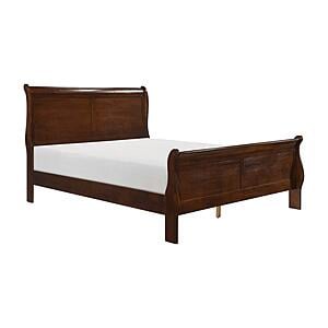 Mayville 5pc Queen Bedroom Set  - Brown Cherry by Homelegance
