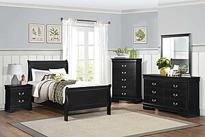 Mayville Nightstand - Black by Homelegance