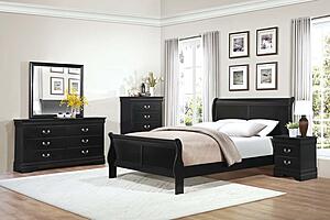 Mayville California King Bed - Black by Homelegance