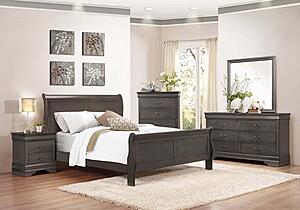 Mayville Nightstand - Stained Gray by Homelegance