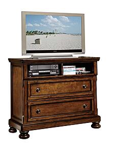 Cumberland TV Chest - Brown Cherry by Homelegance