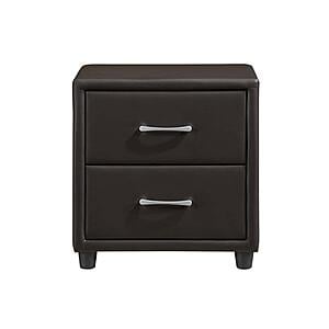 Lorenzi Nightstand - Dark Brown by Homelegance
