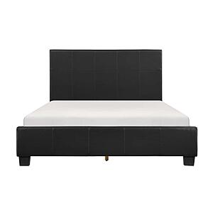 Lorenzi California King Platform Bed - Black by Homelegance