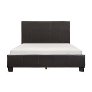 Lorenzi California King Platform Bed - Dark Brown by Homelegance