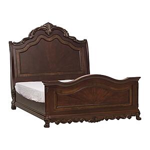 Deryn Park California King Sleigh Bed - Cherry by Homelegance