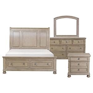 Bethel 4pc Queen Bedroom Set - Brushed Gray by Homelegance