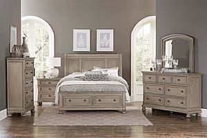 Bethel Dresser, Hidden Drawer - Brushed Gray by Homelegance
