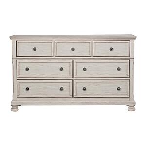 Bethel Dresser, Hidden Drawer - Brushed White  by Homelegance