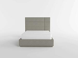 Paola Queen Platform Bed - Forest Green by Homelegance
