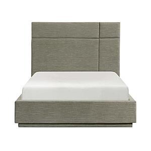 Paola Eastern King Platform Bed - Forest Green by Homelegance