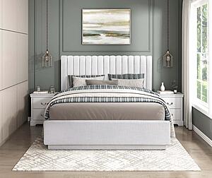 Mulvane Full Platform Bed - Natural by Homelegance