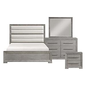 Owen 4pc Queen Bedroom Set  - Gray by Homelegance